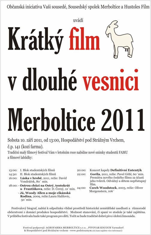Krátký film v dlouhé vesnici Merboltice 2011