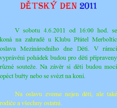 Dětský den 2011